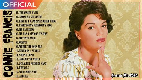 connie francis on youtube|connie francis all songs.